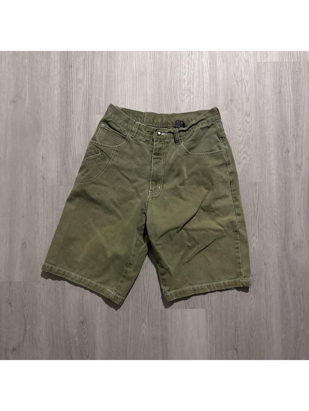 Y2K Wicked Green Baggy Shorts